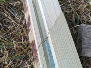 45deg cut with 45deg blade angle for joining handrail segments